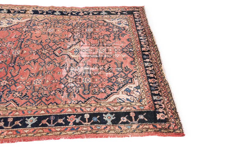Detail image of 5' x 5' 6 Hand Knotted Ultra Vintage Persian Wool Square Rug