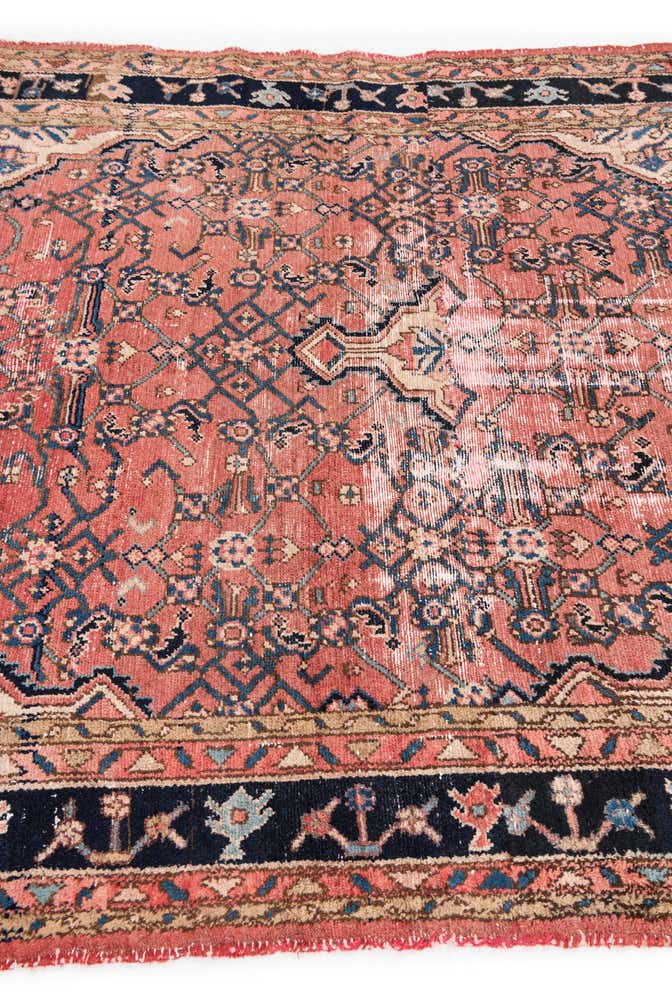 5' x 5' 6 Hand Knotted Ultra Vintage Persian Wool Square Rug
