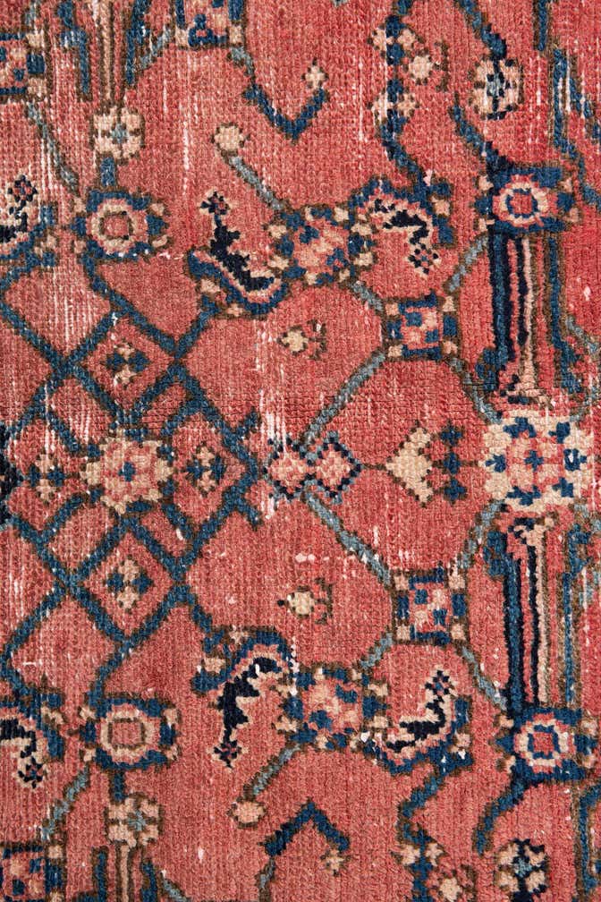5' x 5' 6 Hand Knotted Ultra Vintage Persian Wool Square Rug