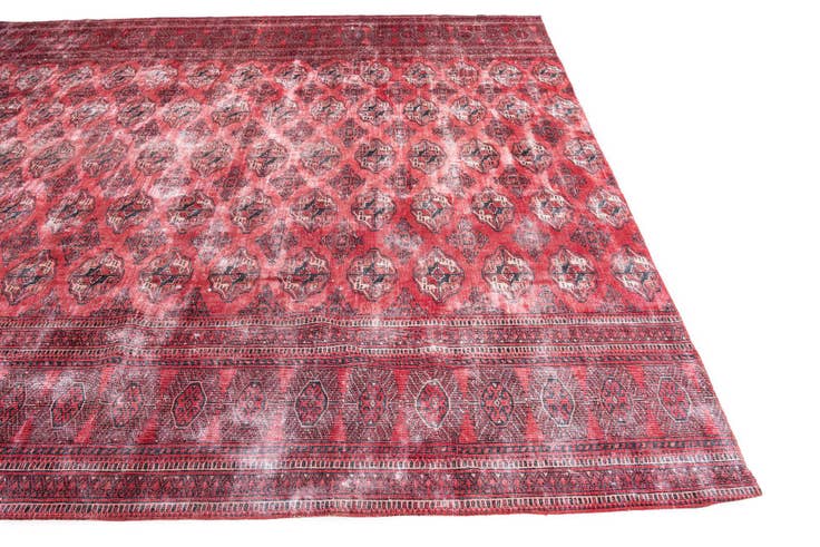 Detail image of 10' x 10' 6 Hand Knotted Ultra Vintage Persian Wool Square Rug