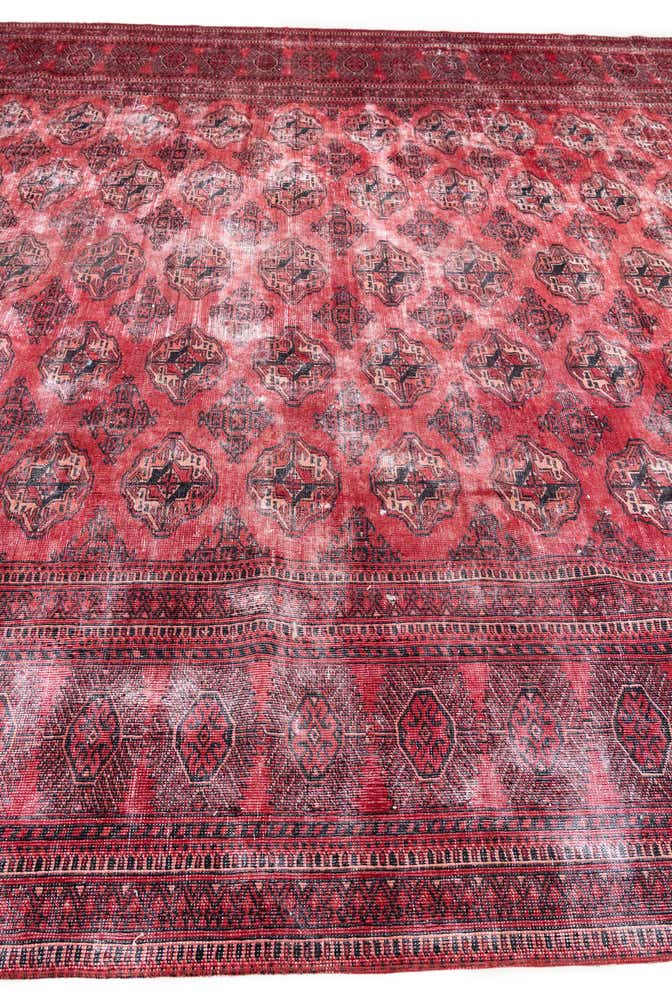 10' x 10' 6 Hand Knotted Ultra Vintage Persian Wool Square Rug