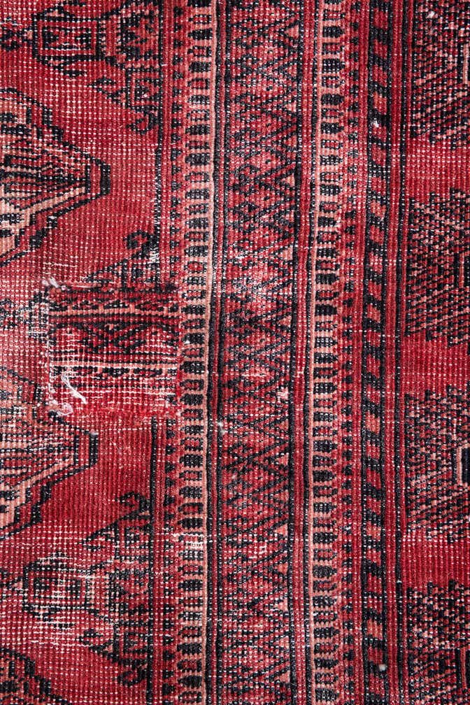 10' x 10' 6 Hand Knotted Ultra Vintage Persian Wool Square Rug