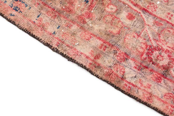 7' 1 x 7' 7 Hand Knotted Ultra Vintage Persian Wool Square Rug