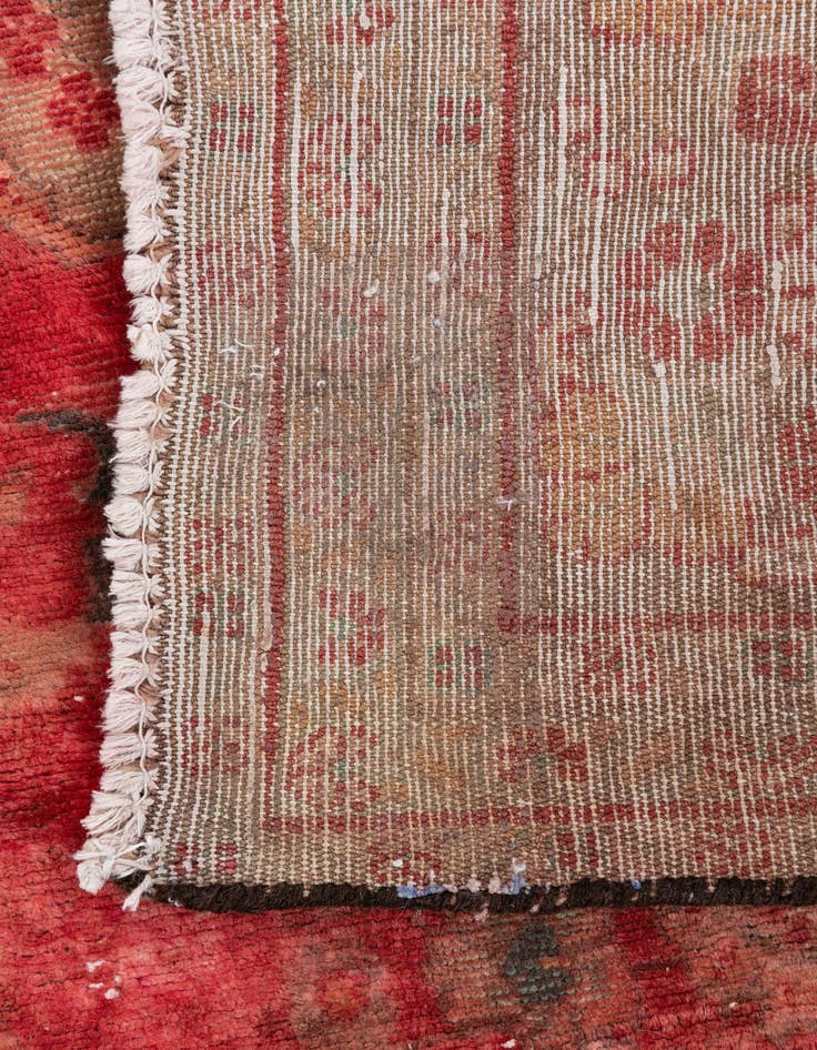 Detail image of 7' 1 x 7' 7  Hand Knotted Ultra Vintage Persian Wool Square Rug