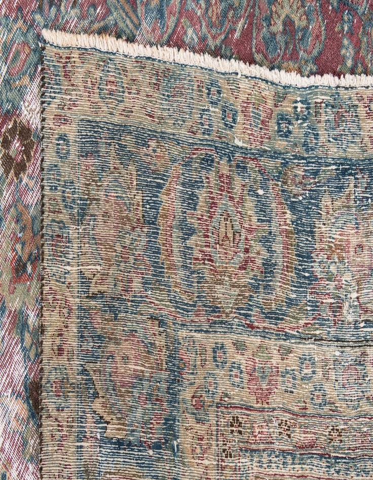 Detail image of 9' 5 x 9' 9  Hand Knotted Ultra Vintage Persian Wool Square Rug