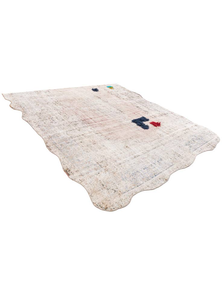 Detail image of 8' 10 x 9' 6 Hand Knotted Ultra Vintage Persian Wool Square Rug