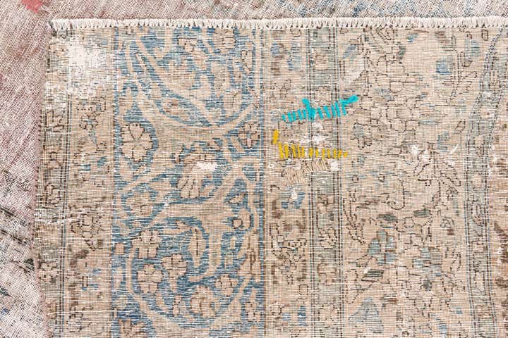 8' 10 x 9' 6 Hand Knotted Ultra Vintage Persian Wool Square Rug
