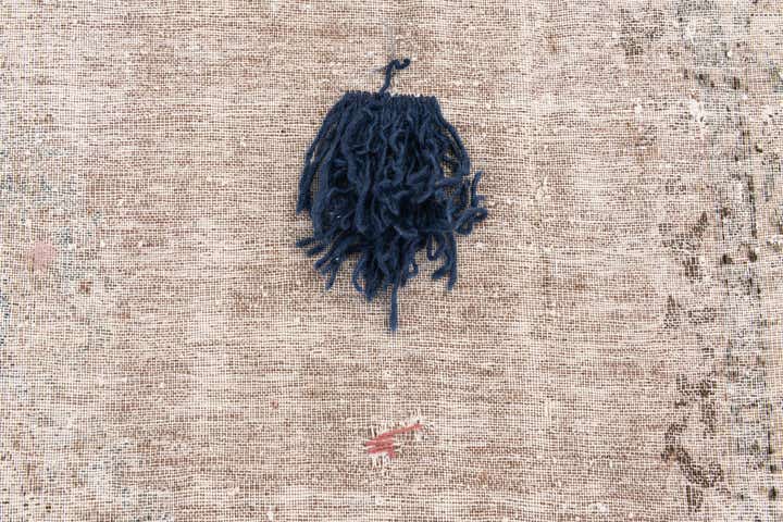 8' 10 x 9' 6 Hand Knotted Ultra Vintage Persian Wool Square Rug