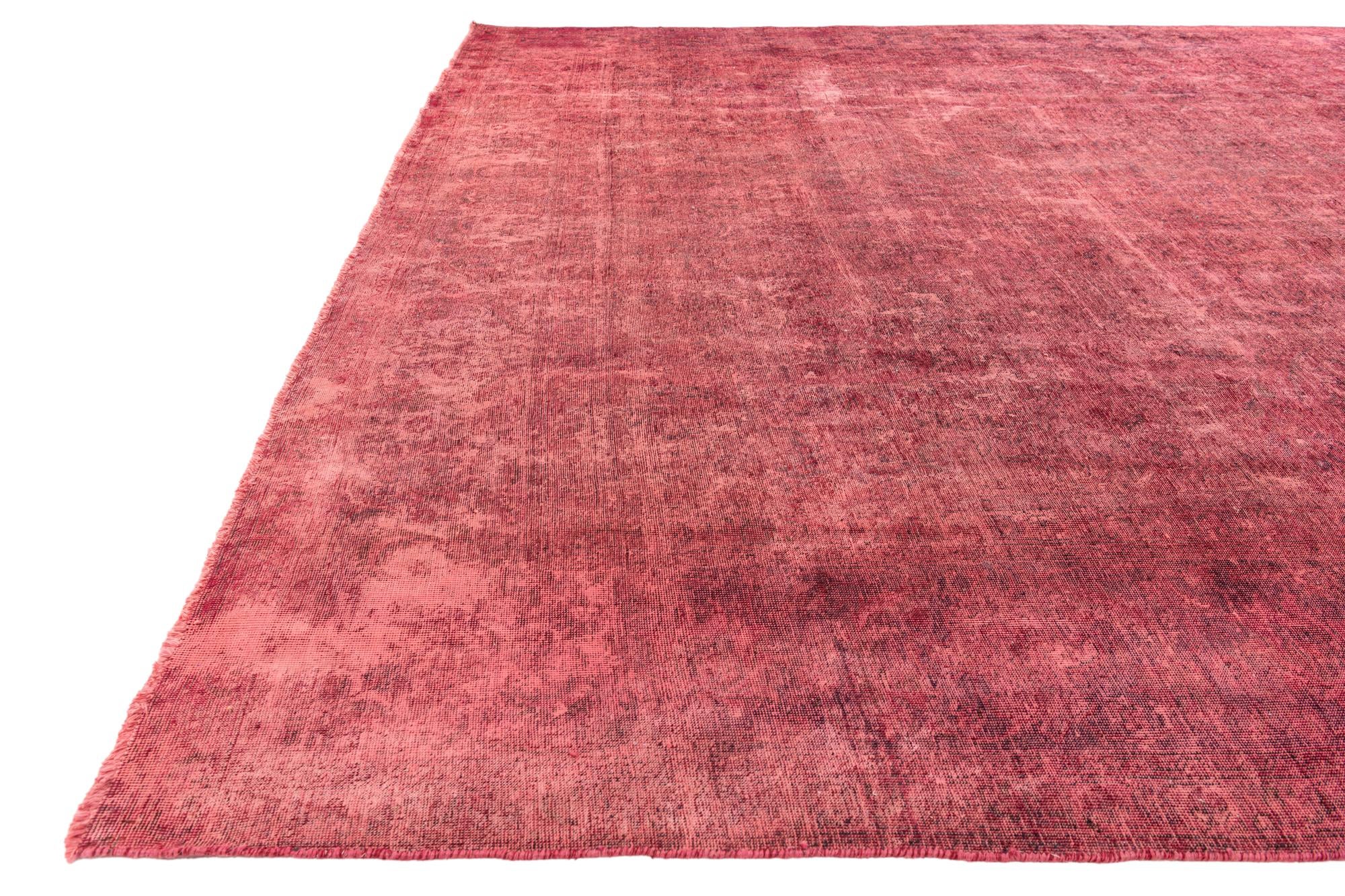 11' 2 x 12' 5 Hand Knotted Ultra Vintage Persian Wool Square Rug
