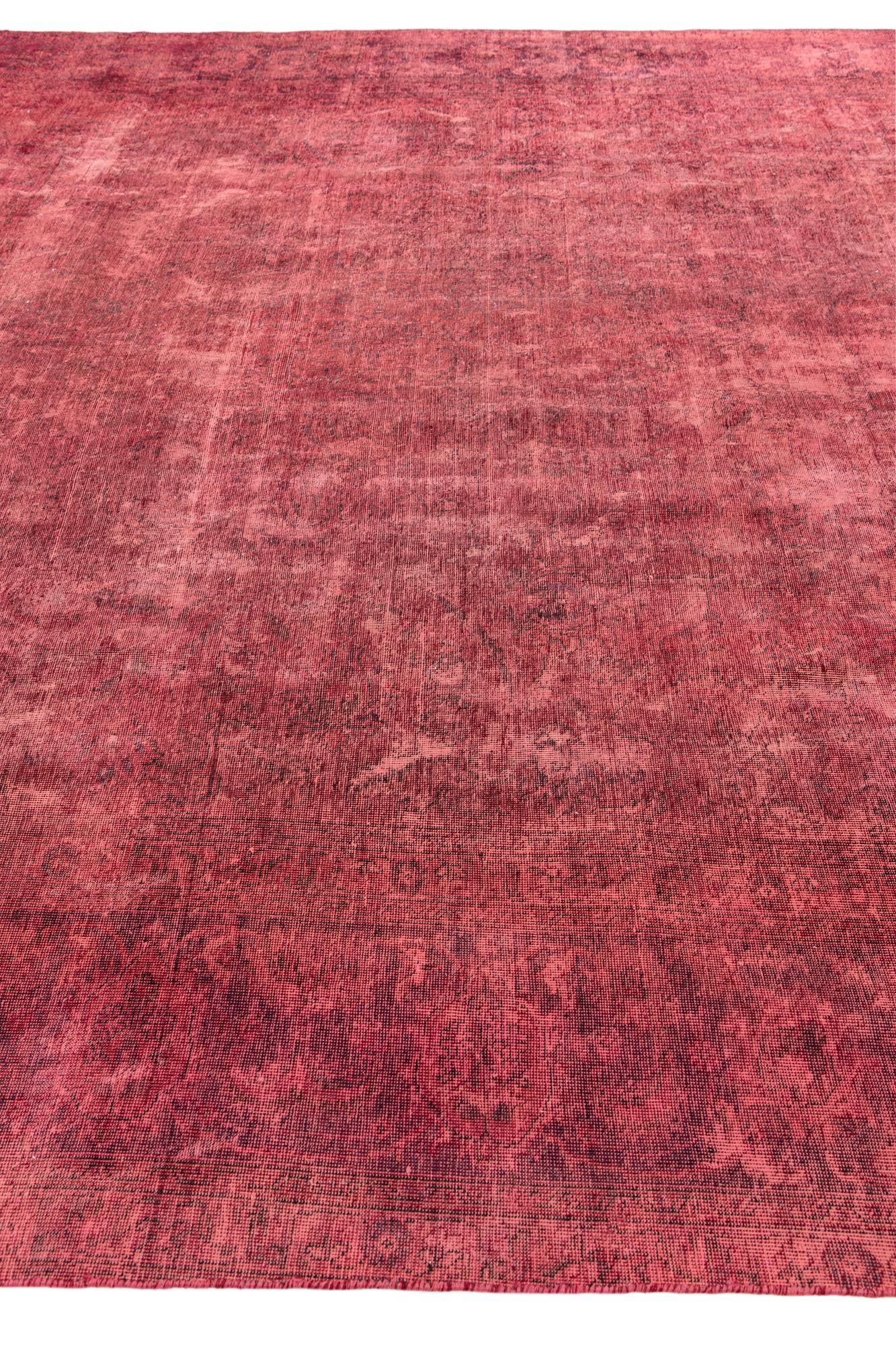 11' 2 x 12' 5 Hand Knotted Ultra Vintage Persian Wool Square Rug