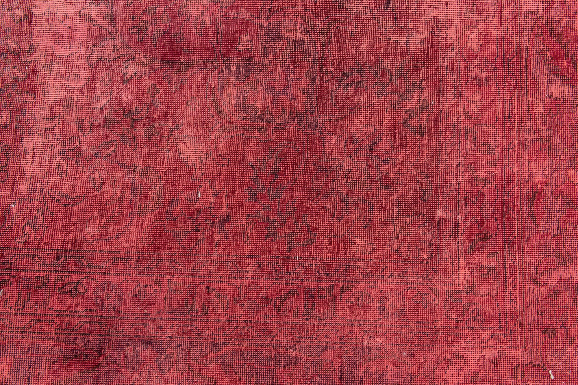 11' 2 x 12' 5 Hand Knotted Ultra Vintage Persian Wool Square Rug