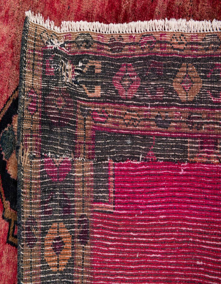 Detail image of 5' 1 x 6'  Hand Knotted Ultra Vintage Persian Wool Square Rug