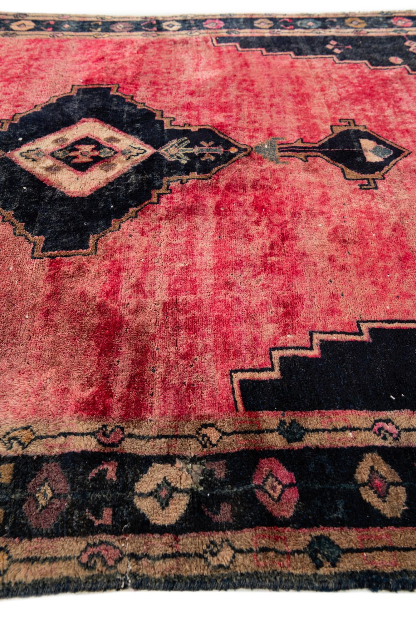 155cm x 185cm anudado a mano Ultra Vintage Alfombra Persa Lana Cuadrado