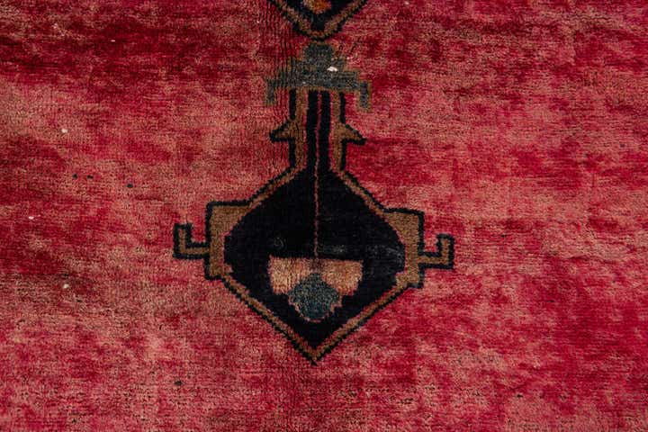 5' 1 x 6' Hand Knotted Ultra Vintage Persian Wool Square Rug