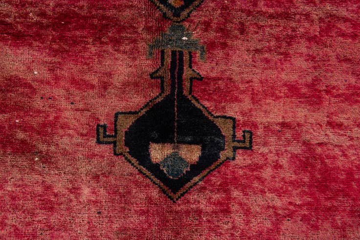 Detail image of 5' 1 x 6' Hand Knotted Ultra Vintage Persian Wool Square Rug