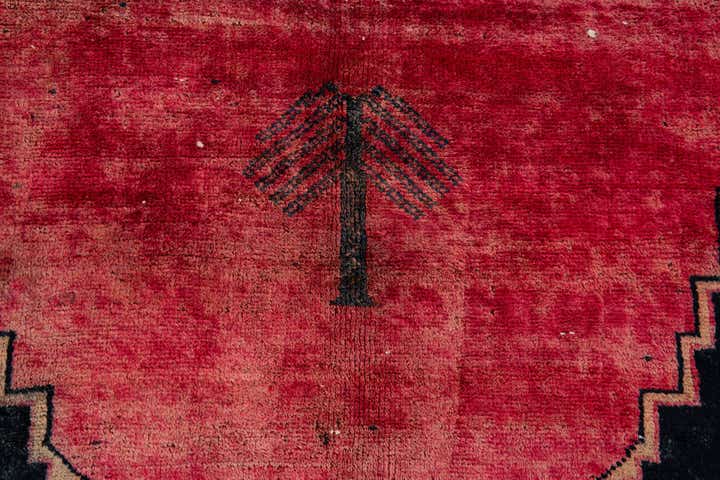 5' 1 x 6' Hand Knotted Ultra Vintage Persian Wool Square Rug