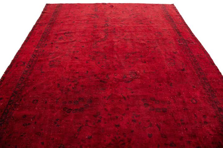 6' 10 x 7' 4 Hand Knotted Ultra Vintage Persian Wool Square Rug