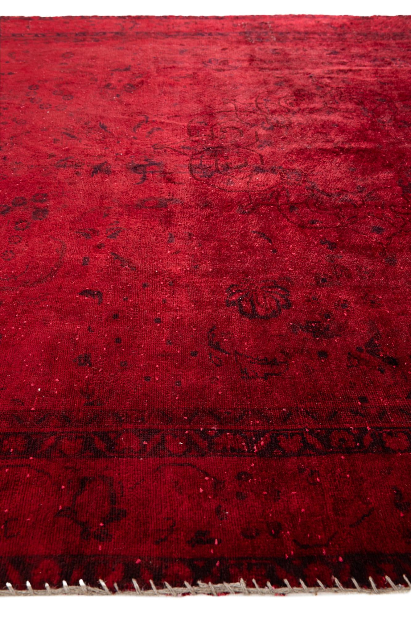 6' 10 x 7' 4 Hand Knotted Ultra Vintage Persian Wool Square Rug