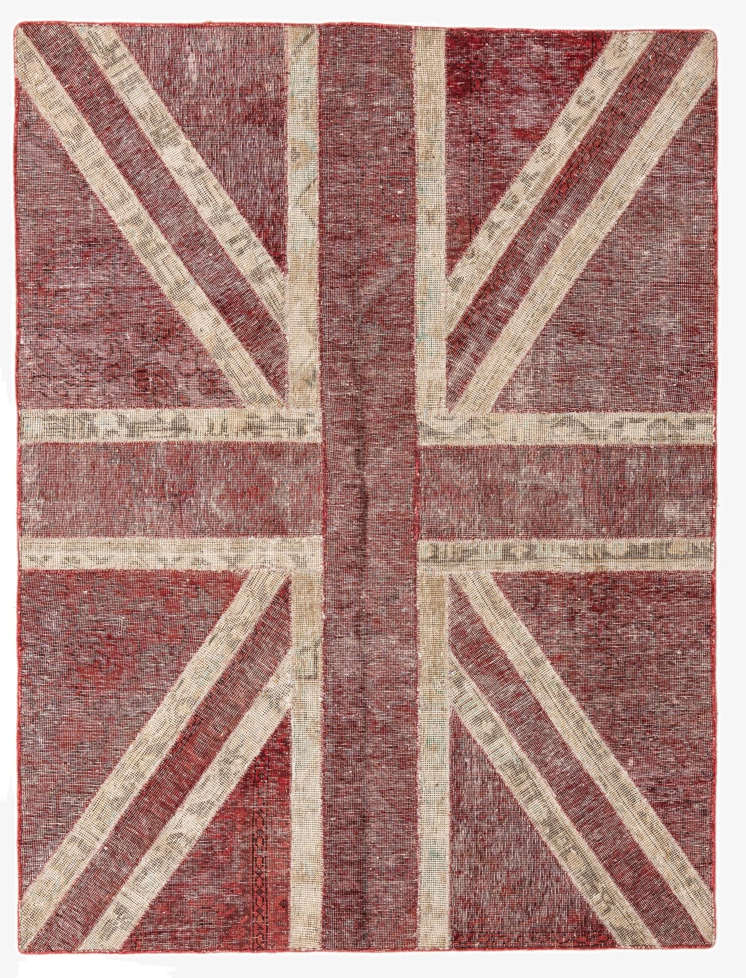 6' 5 x 6' 10  Hand Knotted Ultra Vintage Persian Wool Square Rug