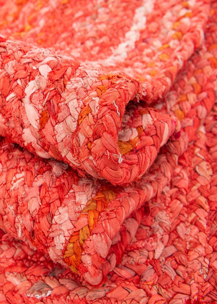 1' 2 x 8' Handmade Braided Chindi Table Runner Rug