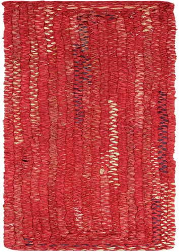 1' 2 x 8' Handmade Braided Chindi Table Runner Rug