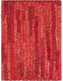 Detail image of 1' 2 x 10'  Hand Braided Chindi Table Runner Rug