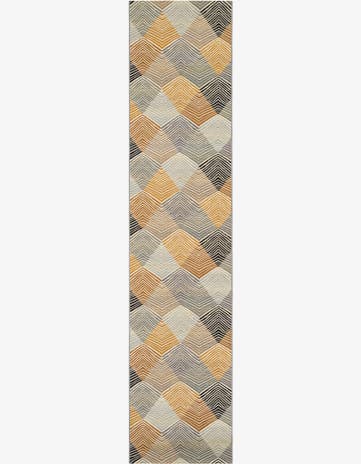 2' 7 x 12' Reed · Chevron Outdoor Rug, gray