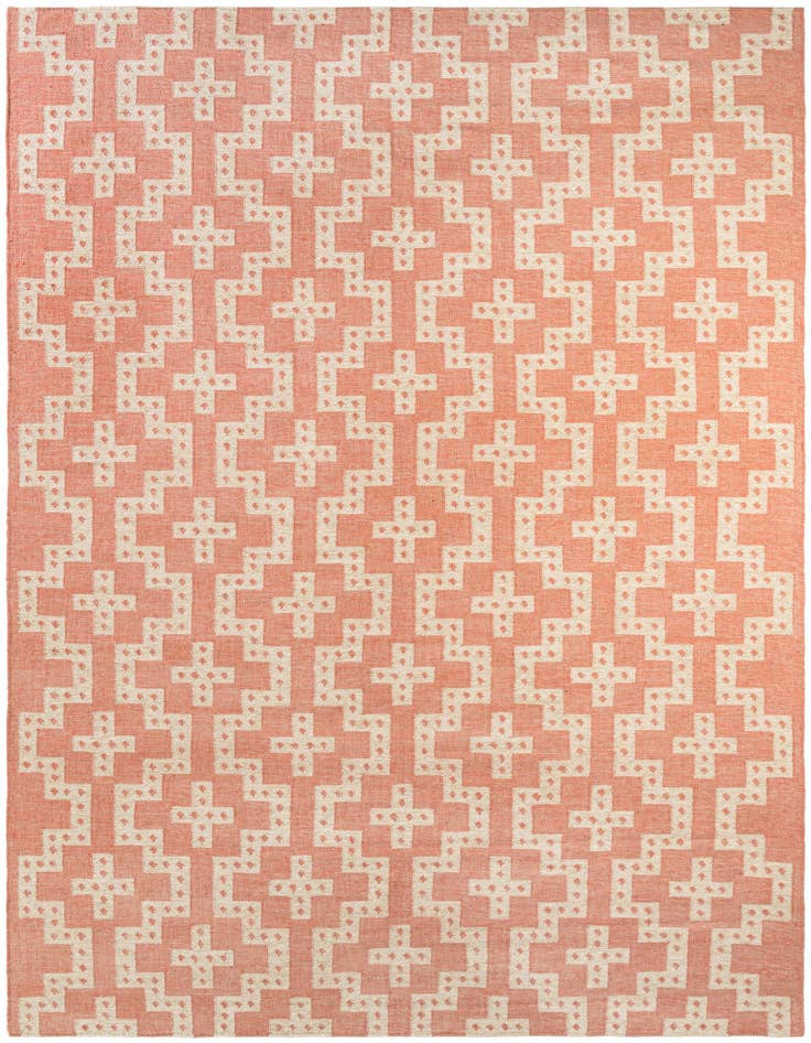 Detail image of 10' x 14' 1 Hand Woven Kilim Wool Rug