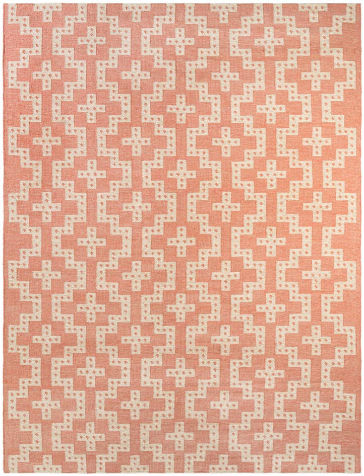 Detail image of 10' x 14' 1 Hand Woven Kilim Wool Rug