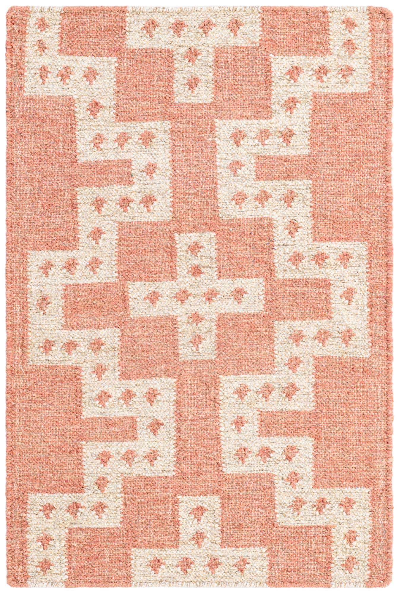 2' x 3' 1 Hand Woven Kilim Wool Rug