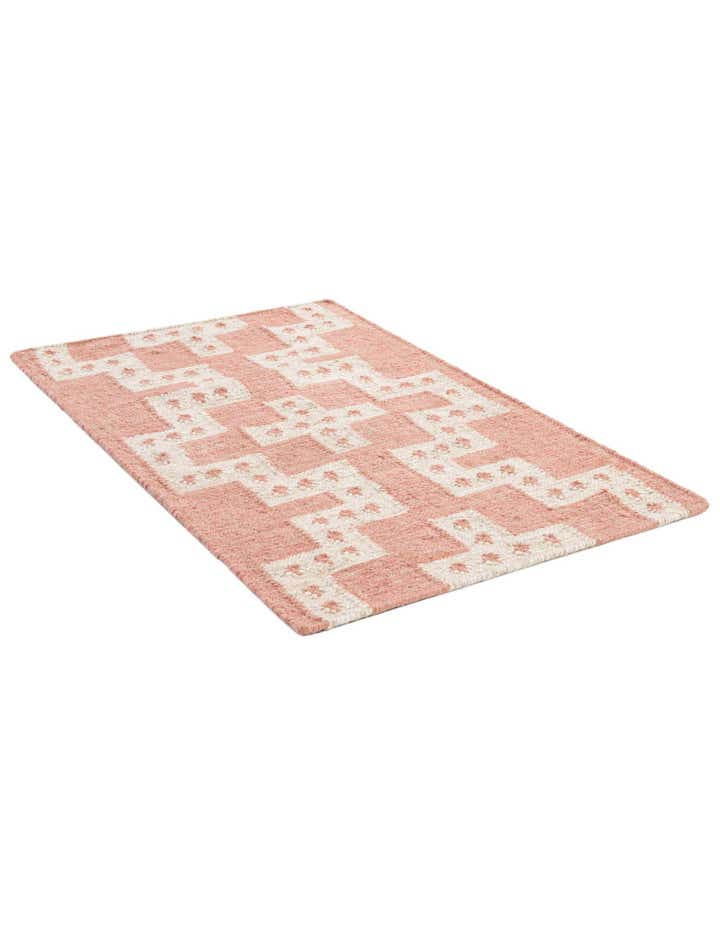 2' x 3' 1 Hand Woven Kilim Wool Rug