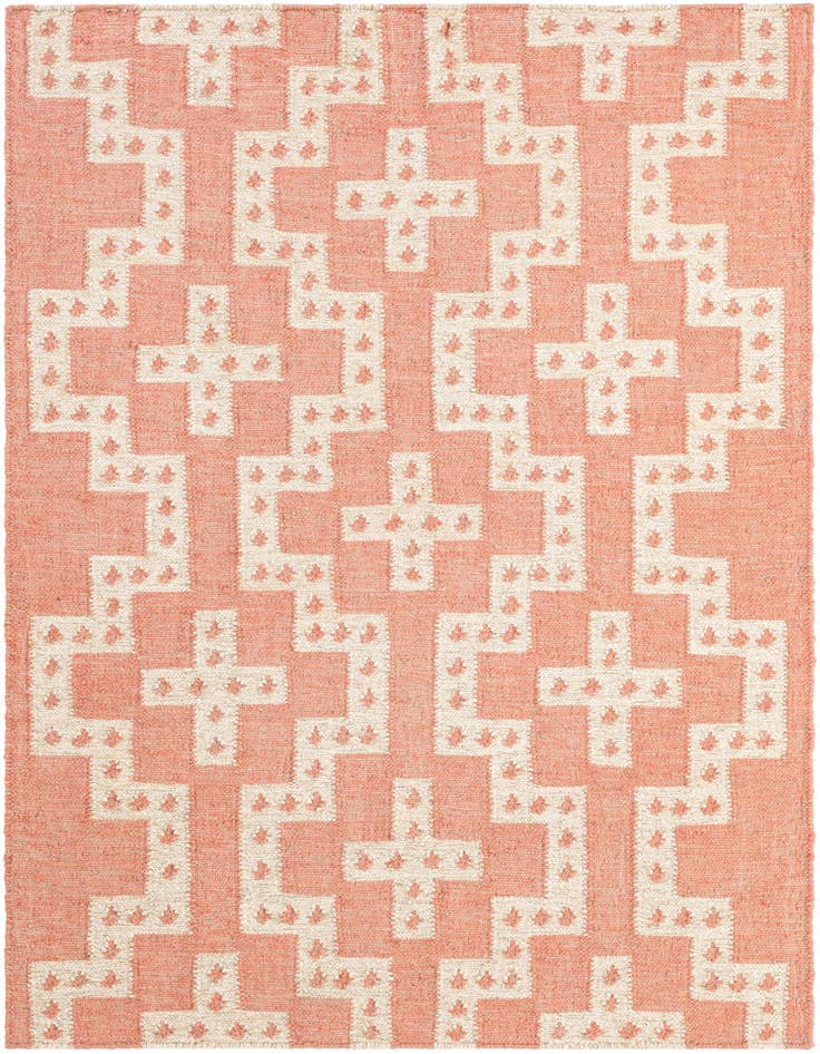 Detail image of 4' 1 x 6' 1 Hand Woven Kilim Wool Rug