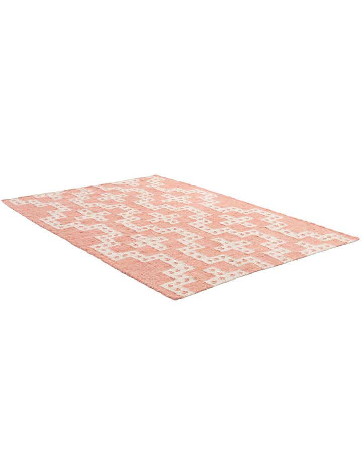 4' 1 x 6' 1 Hand Woven Kilim Wool Rug
