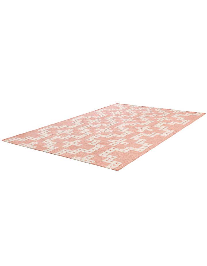 5' 1 x 8' Hand Woven Kilim Wool Rug