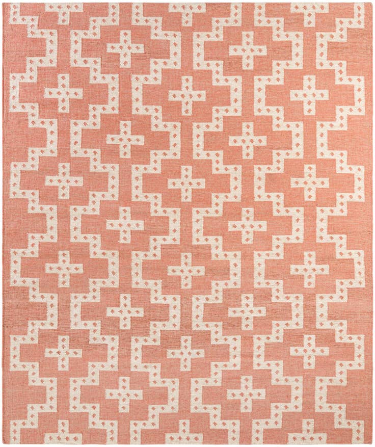 Detail image of 7' 10 x 10' Hand Woven Kilim Wool Rug