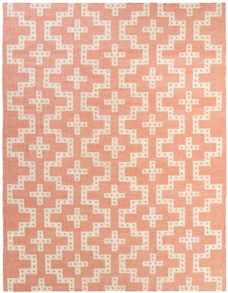 Detail image of 9' x 12' Hand Woven Kilim Wool Rug