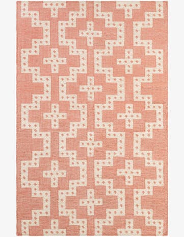 5' 1 x 8' Hand Woven Kilim Wool Rug