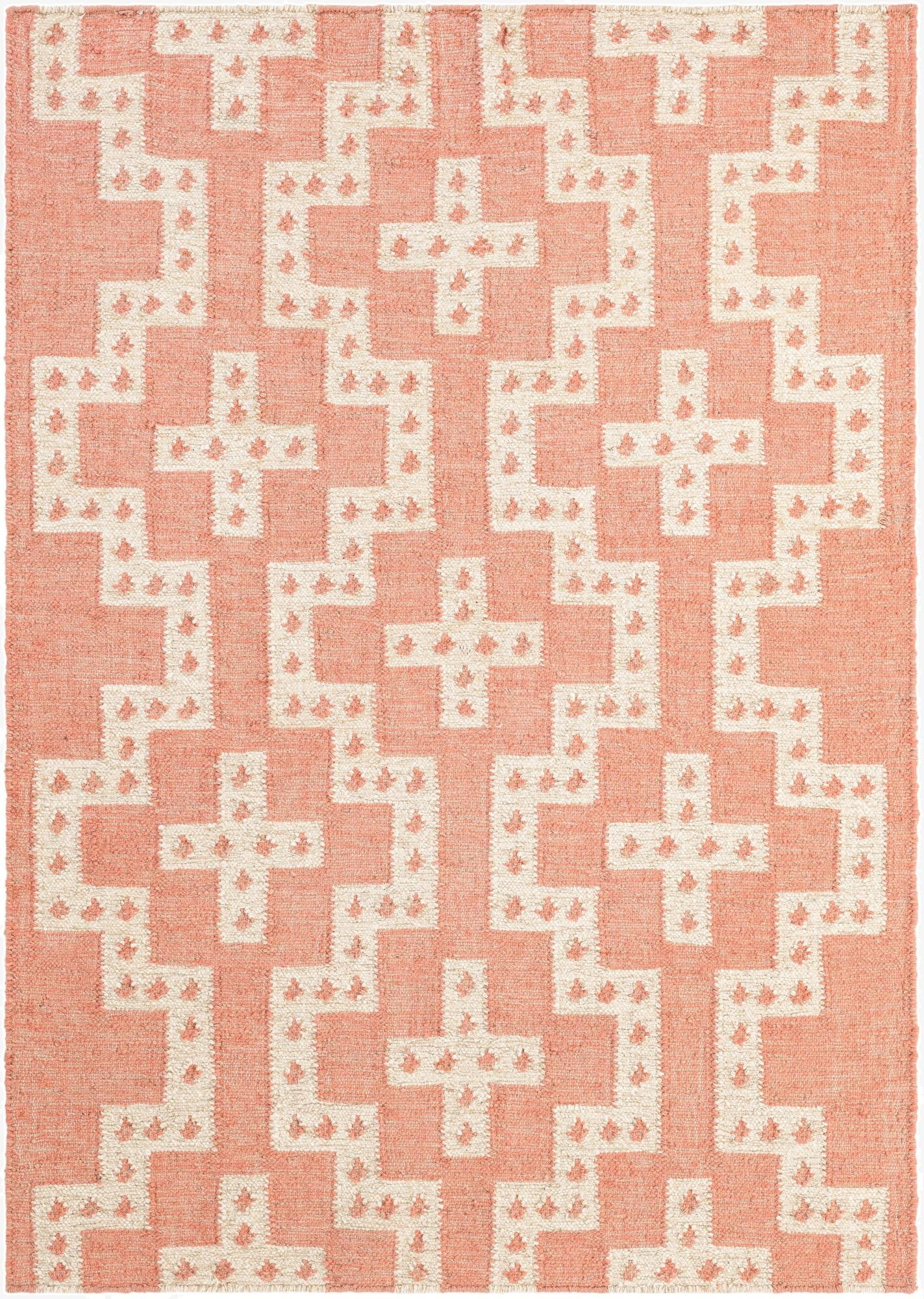 4' 1 x 6' 1  Hand Woven Kilim Wool Rug