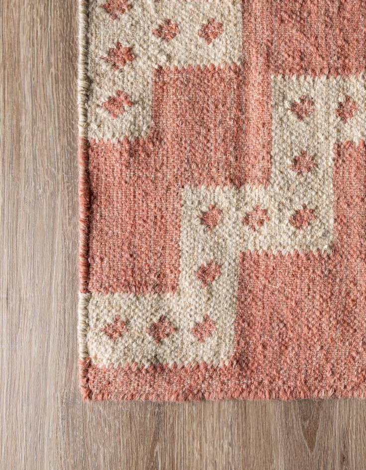 Detail image of 2' x 8' Hand Woven Kilim Wool Runner Rug