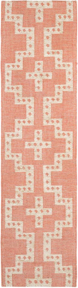 Detail image of 2' x 8' Hand Woven Kilim Wool Runner Rug