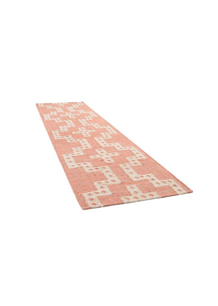 2' x 8' Hand Woven Kilim Wool Runner Rug