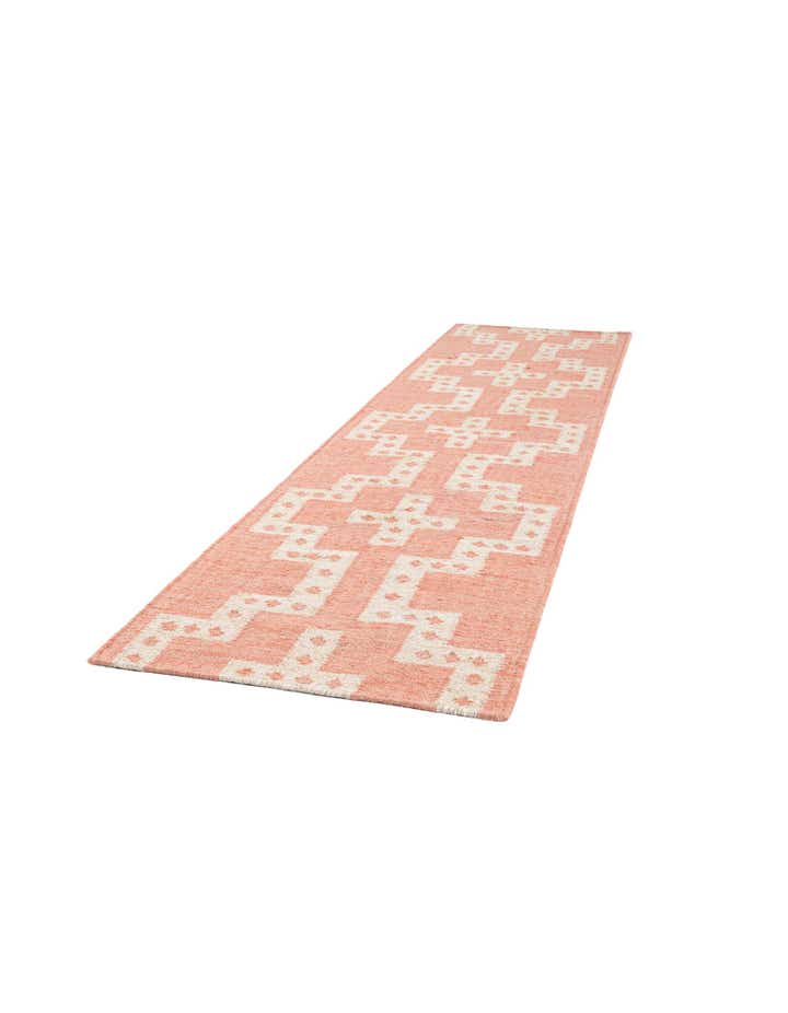 2' x 8' Hand Woven Kilim Wool Runner Rug