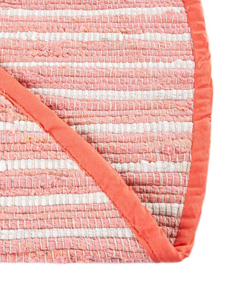 2' 2 x 3' 7 Hand Woven Chindi Cotton Hearth Rug