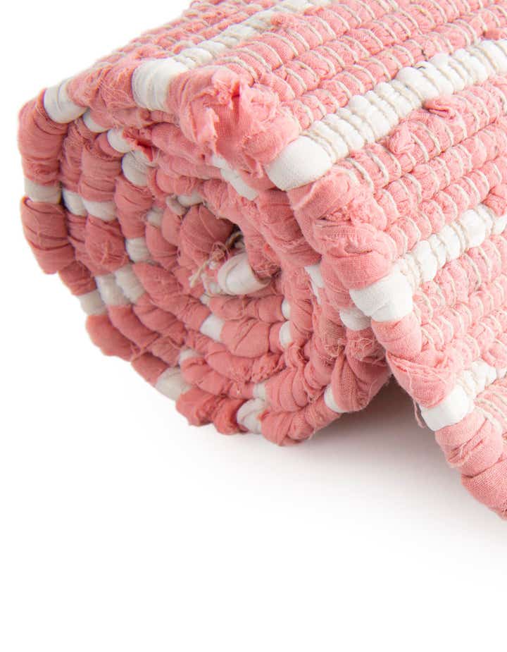 2' 2 x 3' 7 Hand Woven Chindi Cotton Hearth Rug