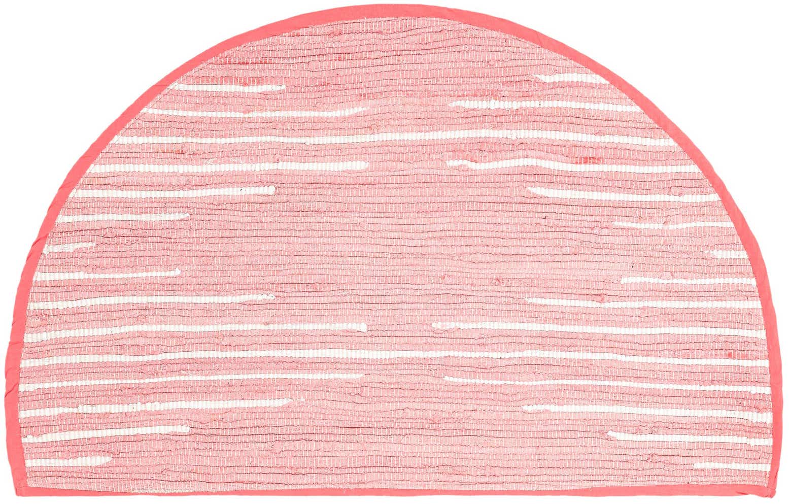 2' 2 x 3' 7 Hand Woven Chindi Cotton Hearth Rug