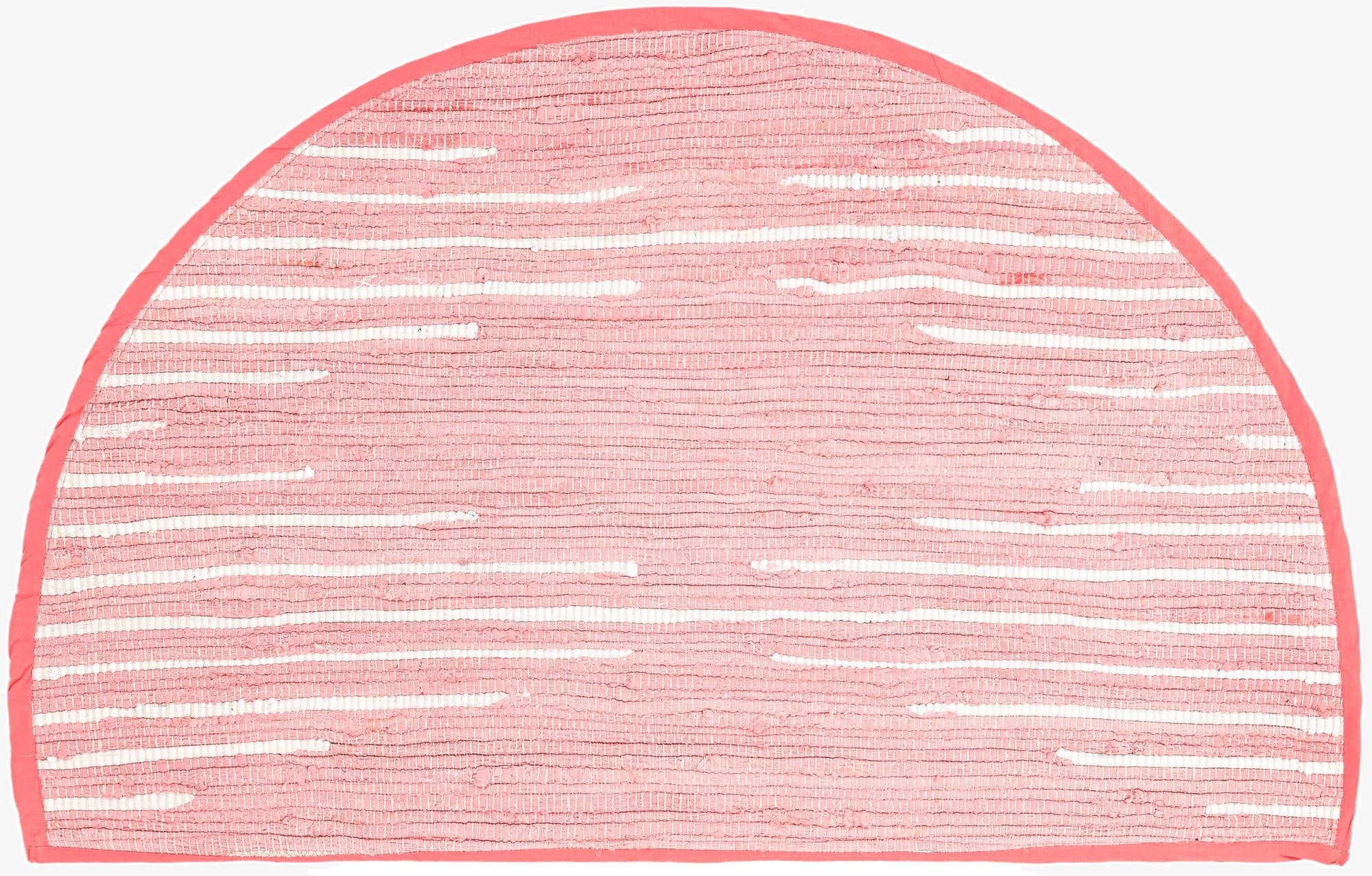 2' 2 x 3' 7  Hand Woven Chindi Cotton Hearth Rug