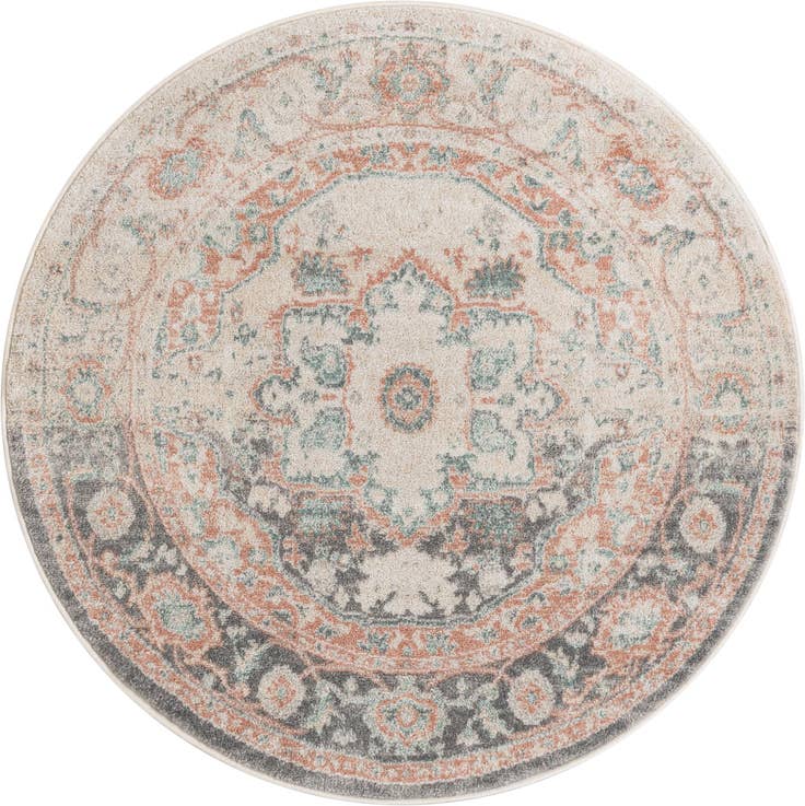 Detail image of 5' x 5' Madeline Vintage Round Rug