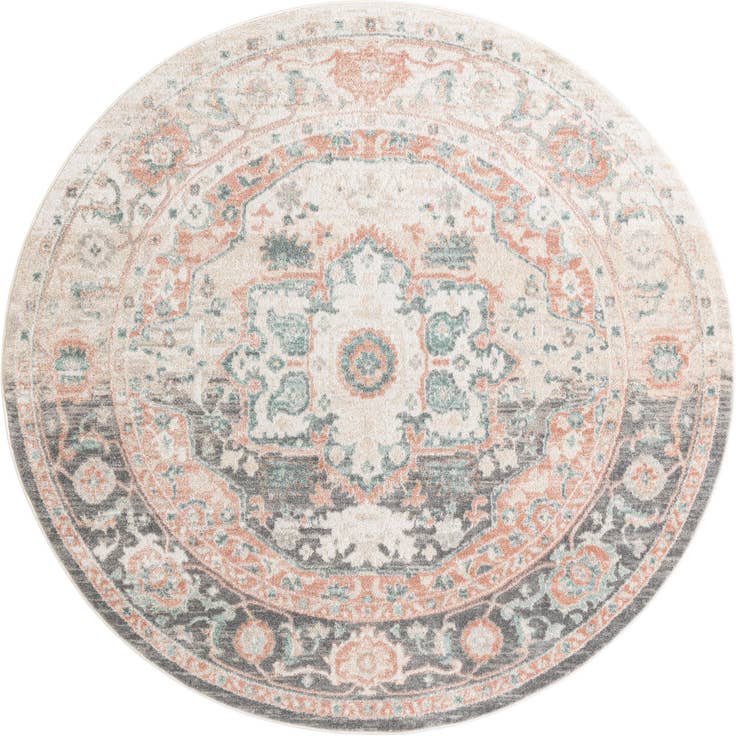 Detail image of 8' x 8' Madeline Vintage Round Rug