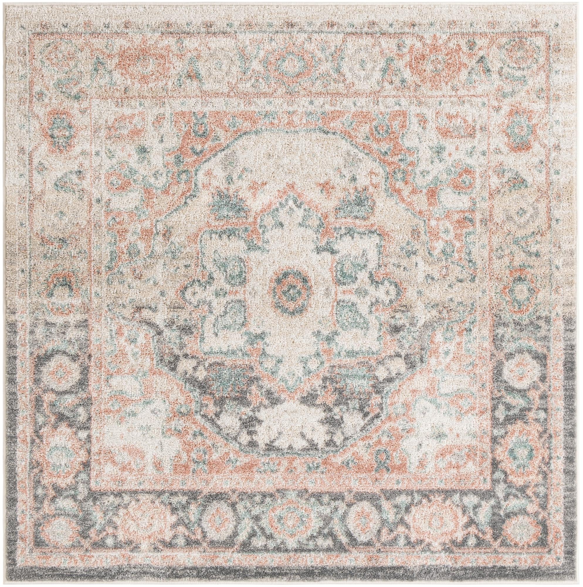 5' x 5' Madeline Vintage Square Rug