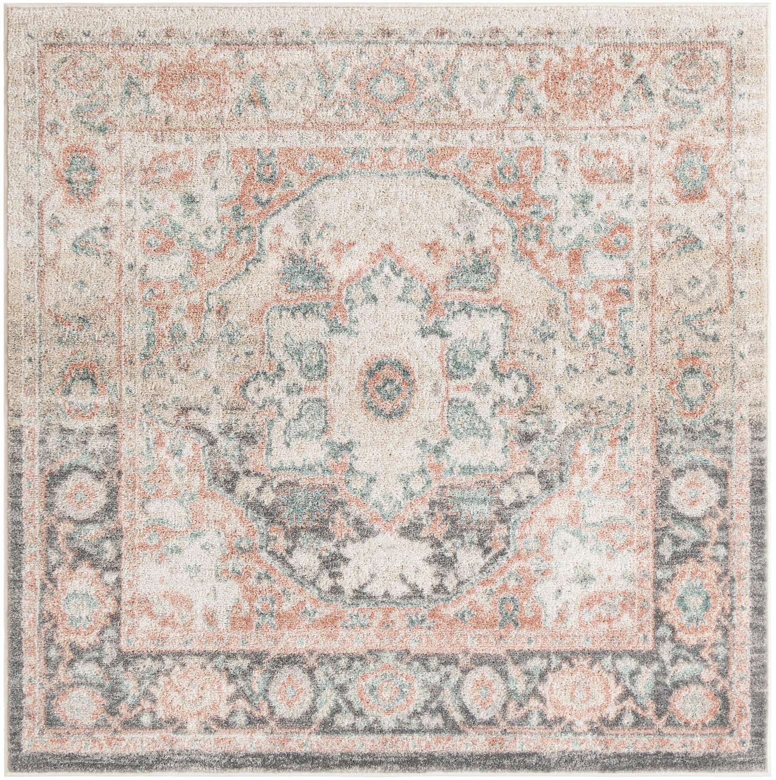 5' x 5' Madeline Vintage Square Rug
